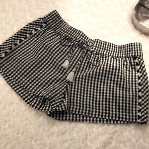 Vineyard Vines Drawstring Short - Black/White Gingham